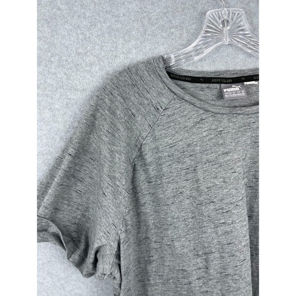 PUMA T Shirt Mens 2XL Gray Short Sleeve Keep You Dry Performance - Picture 2 of 8